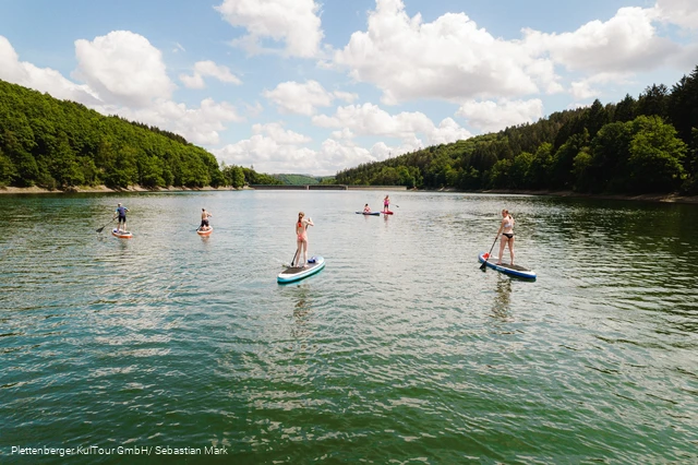 Stand Up Paddling an der Oestertalsperre